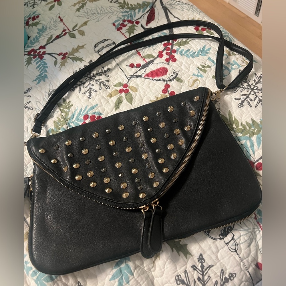 Black Studded Women's Bag
